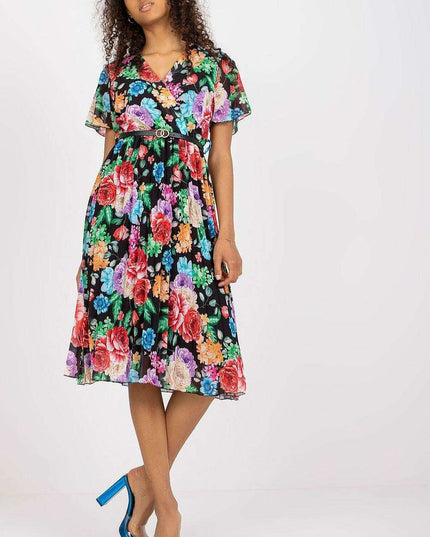 Chic Pleated Midi Dress For Effortless Elegance Everyday