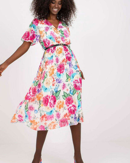 Chic Pleated Midi Dress For Effortless Elegance Everyday