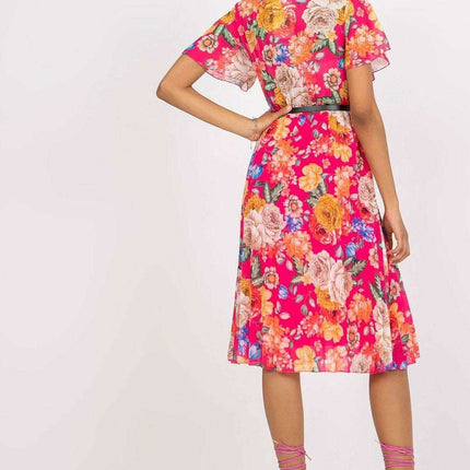 Chic Pleated Midi Dress For Effortless Elegance Everyday