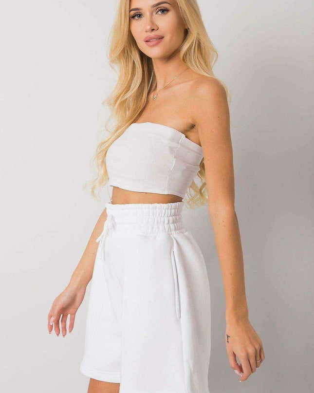 Chic Comfort Women's Cotton Stretch Shorts with Elastic Waistband