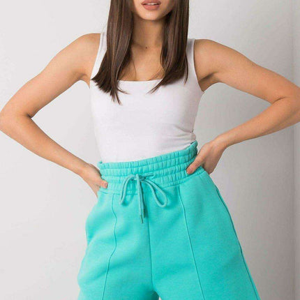 Chic Comfort Women's Cotton Stretch Shorts with Elastic Waistband