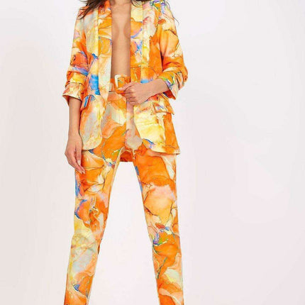 Vibrant Tailored Jacket With Structured Shoulders For Women