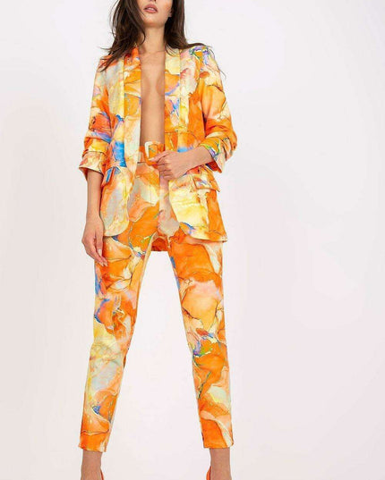 Vibrant Tailored Jacket With Structured Shoulders For Women