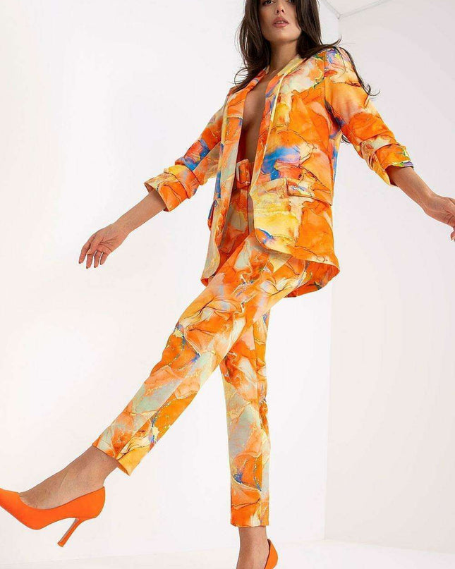 Vibrant Tailored Jacket With Structured Shoulders For Women