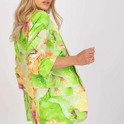 Vibrant Tailored Jacket With Structured Shoulders For Women