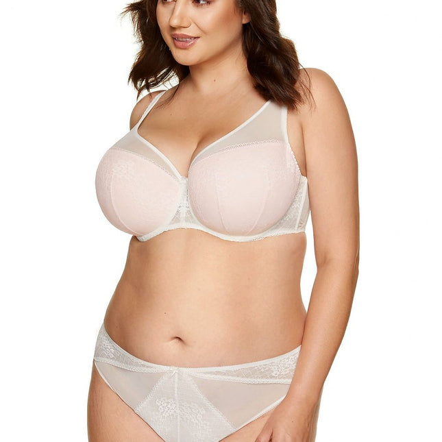 Gorteks Padded Bra with Adjustable Straps and Soft Lace Detailing