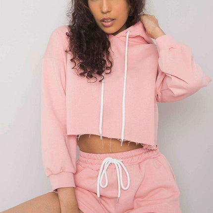 Stylish Athleisure Hoodie and Shorts Set with Adjustable Waistband