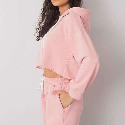 Stylish Athleisure Hoodie and Shorts Set with Adjustable Waistband