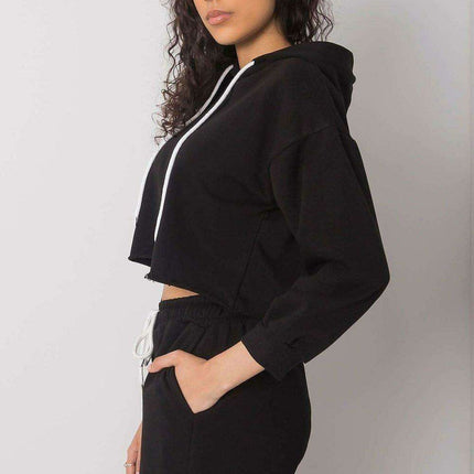 Stylish Athleisure Hoodie and Shorts Set with Adjustable Waistband