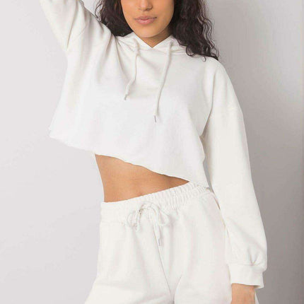 Stylish Athleisure Hoodie and Shorts Set with Adjustable Waistband