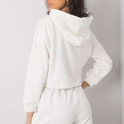 Stylish Athleisure Hoodie and Shorts Set with Adjustable Waistband