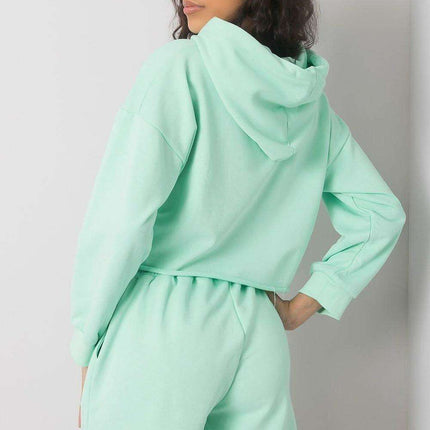 Stylish Athleisure Hoodie and Shorts Set with Adjustable Waistband