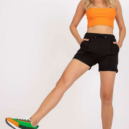 Chic High-Waisted Cotton Blend Summer Shorts