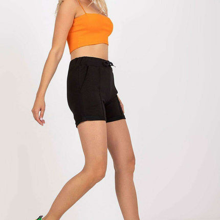 Chic High-Waisted Cotton Blend Summer Shorts