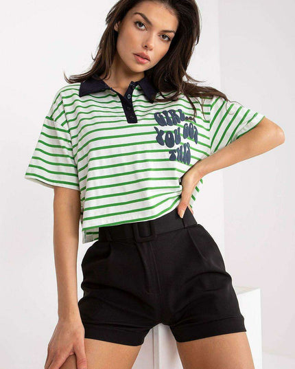 Stylish Striped Polo Tee