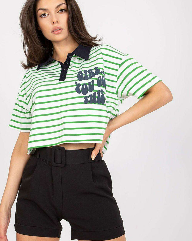 Stylish Striped Polo Tee