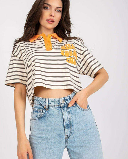 Stylish Striped Polo Tee