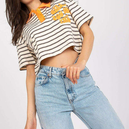 Stylish Striped Polo Tee