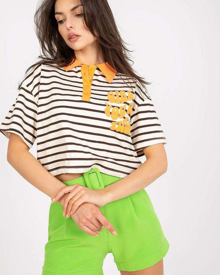 Stylish Striped Polo Tee