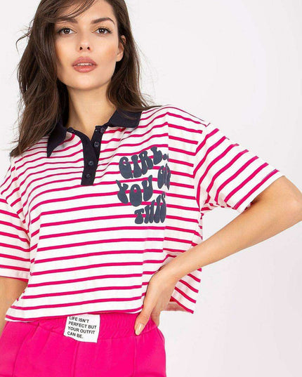 Stylish Striped Polo Tee