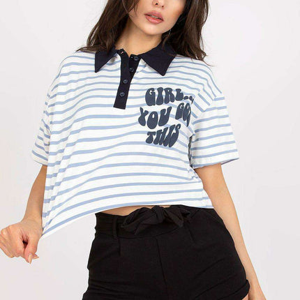 Stylish Striped Polo Tee