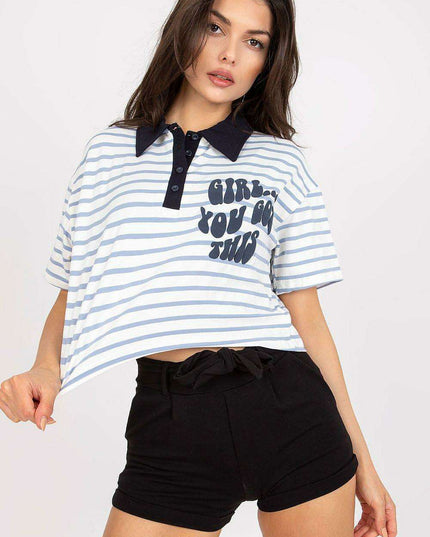 Stylish Striped Polo Tee