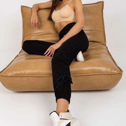 Stylish High-Waisted Sweatpants with Adjustable Drawstring