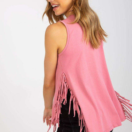 Chic Heart Neckline Sleeveless Summer Tee