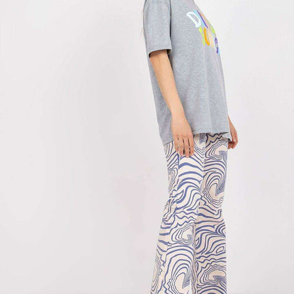 Chic Ladies' Cotton Blend T-shirt with Stylish Text