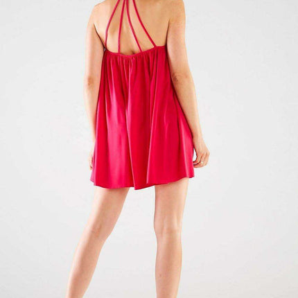 Chic Trapeze Style Mini Dress
