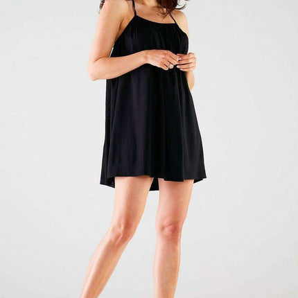 Chic Trapeze Style Mini Dress