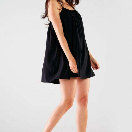 Chic Trapeze Style Mini Dress