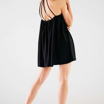 Chic Trapeze Style Mini Dress