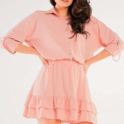 Summer Chic Pocket Shirt with Decorative Buttons