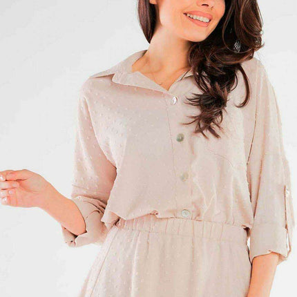 Summer Chic Pocket Shirt with Decorative Buttons