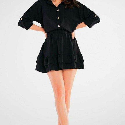 Summer Chic Pocket Shirt with Decorative Buttons