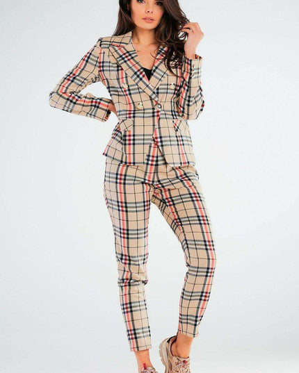 Chic Golden Button Blazer Jacket