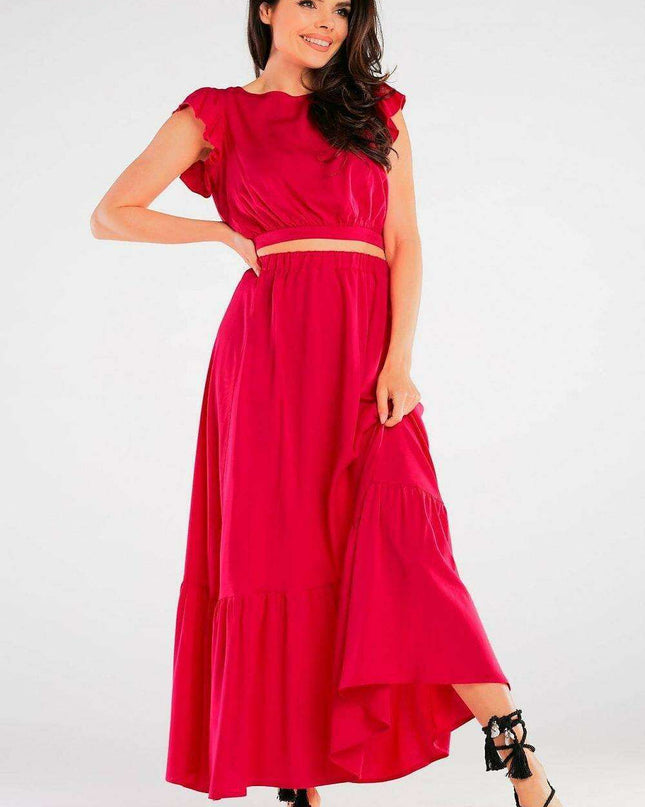 Chic Frilled Maxi Skirt for Effortless Summer Style