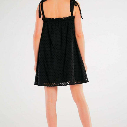 Chic Cotton Pleated Flare Day Dress