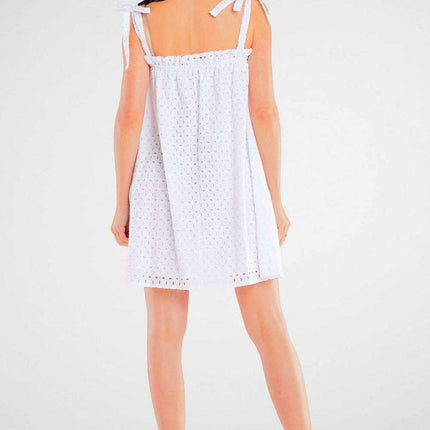 Chic Cotton Pleated Flare Day Dress