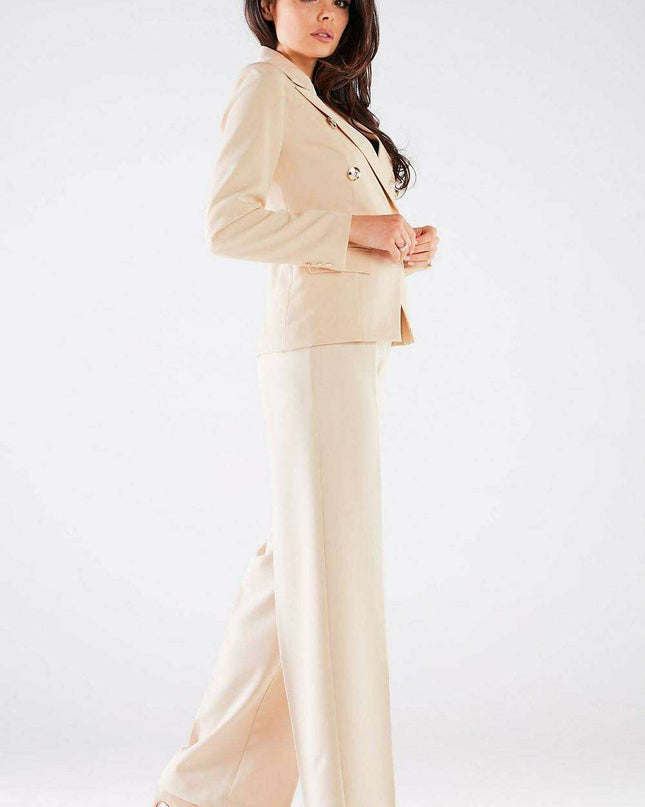 Chic Women's High-Waisted Wide Leg Trousers