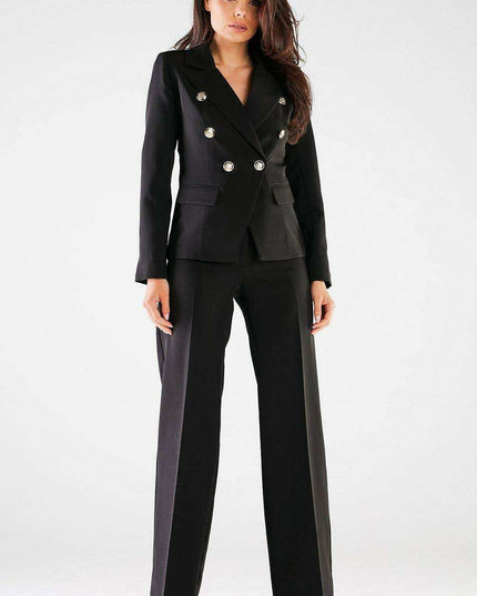 Chic Women's High-Waisted Wide Leg Trousers