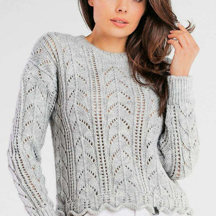 Chic Ribbed Knit Sweater for Women