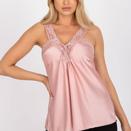 Elegant Lace-Accented Satin Sleep Chemise - Très Elite