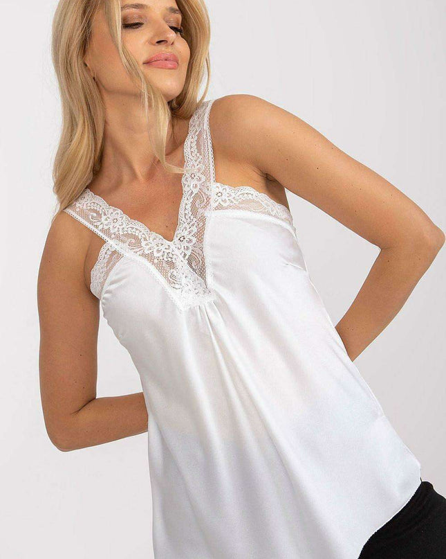 Elegant Lace-Accented Satin Sleep Chemise