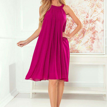 Chic Mocca Chiffon Daydress Set with Belt - Numoco