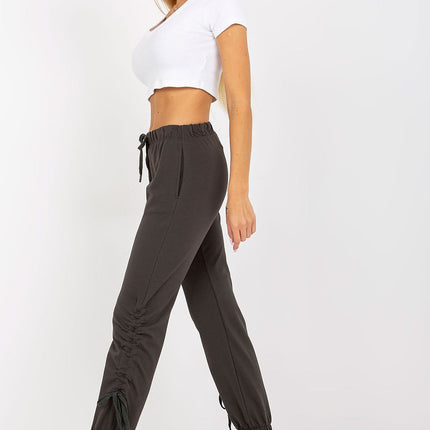 Stylish High-Waisted Sweatpants with Adjustable Drawstring - Très Elite