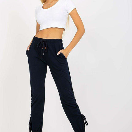 Stylish High-Waisted Sweatpants with Adjustable Drawstring