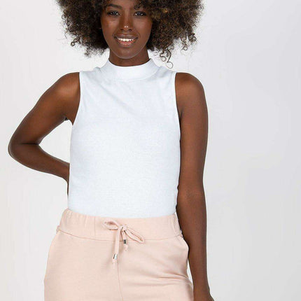 Trendy Ribbed Half-Zip Cropped Top