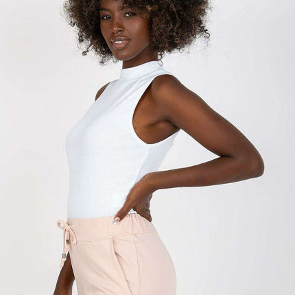 Trendy Ribbed Half-Zip Cropped Top